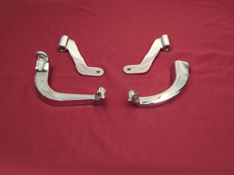 2009-present Chrome Exchange Floor Board Brackets Touring - Click Image to Close